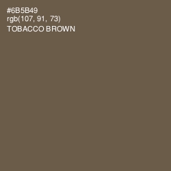 #6B5B49 - Tobacco Brown Color Image